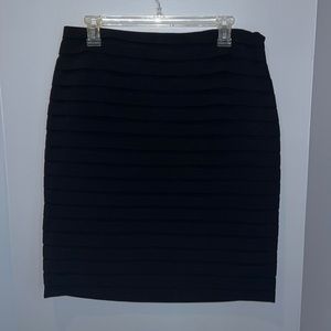 Larry Levine Stretch Ribbed Skirt
